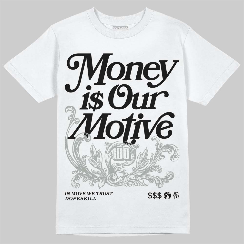 1906R ‘White Gold’ DopeSkill T-Shirt Money Is Our Motive Typo Graphic