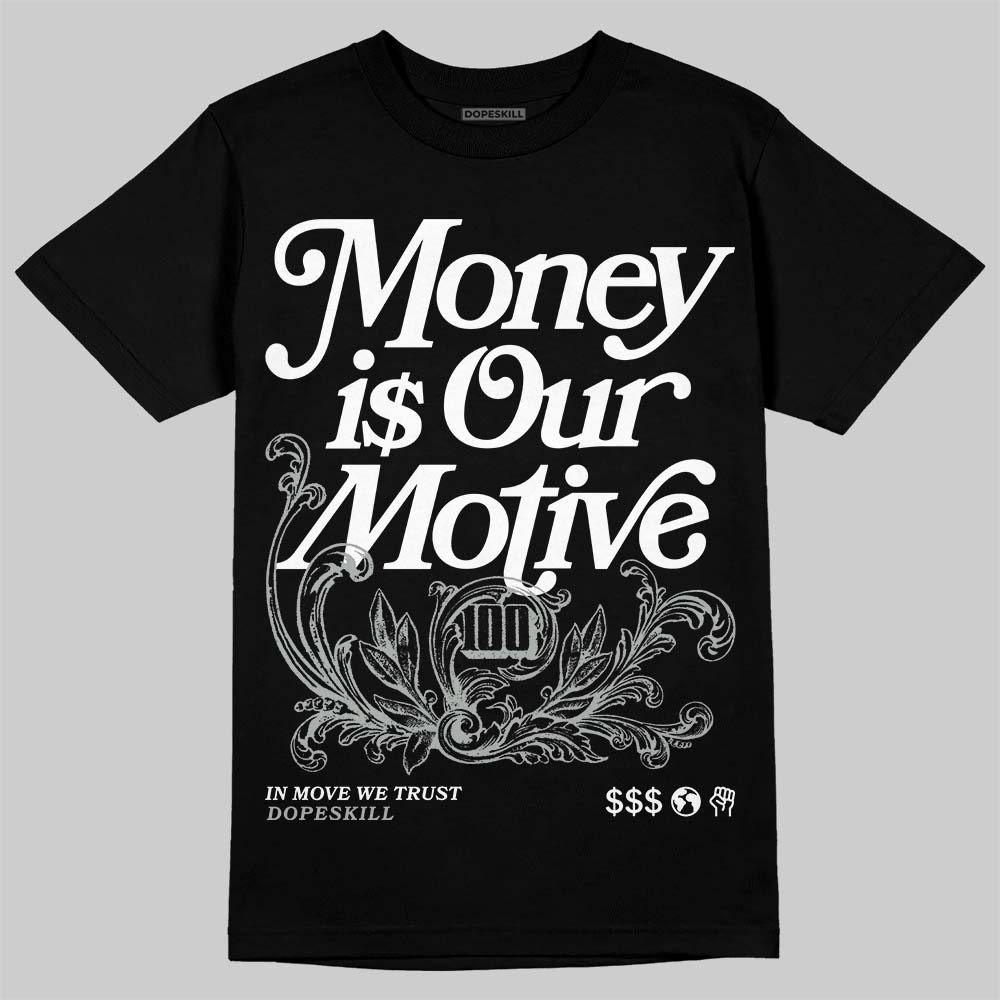 1906R ‘White Gold’ DopeSkill T-Shirt Money Is Our Motive Typo Graphic