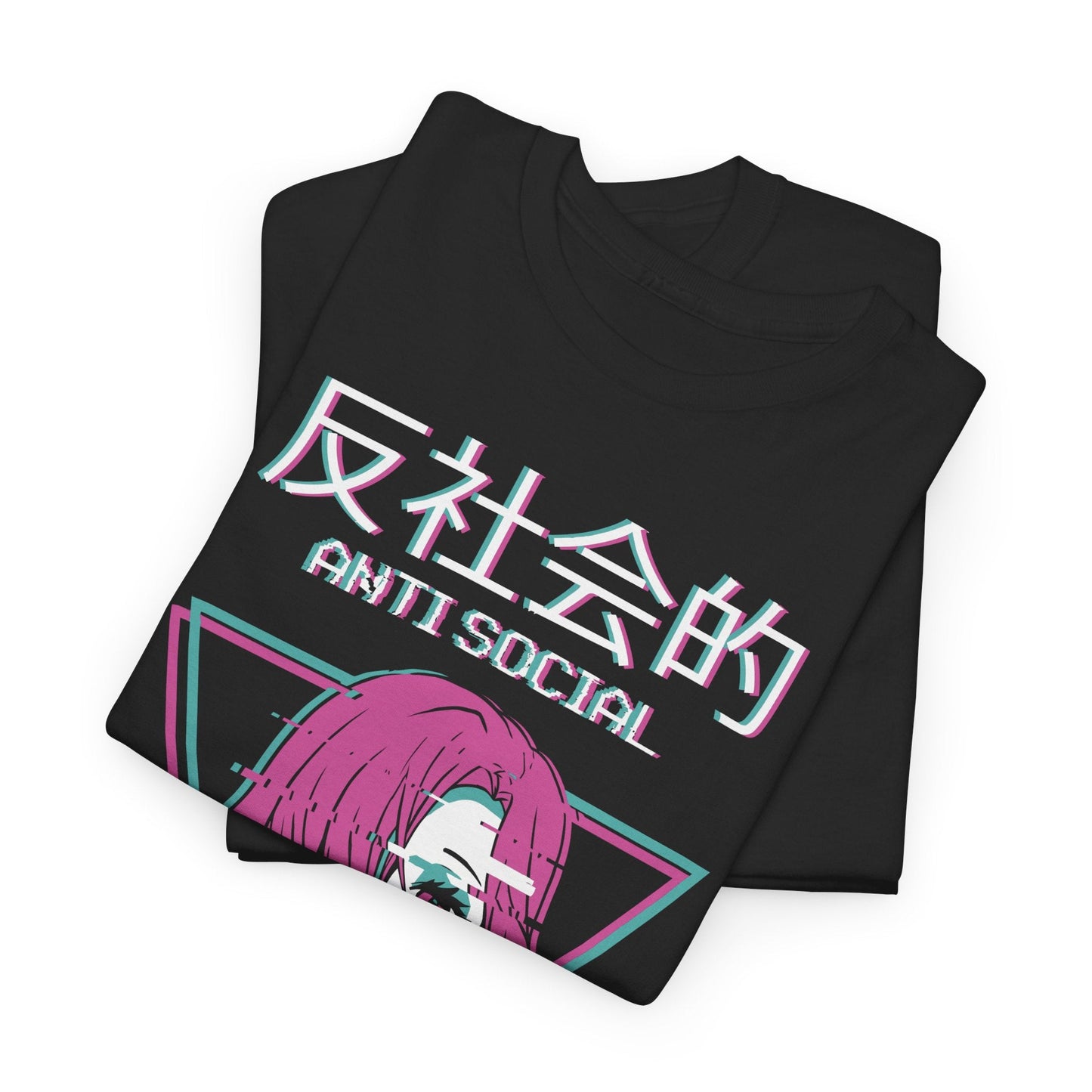Antisocial Shirt Anime Girl Graphic Tee