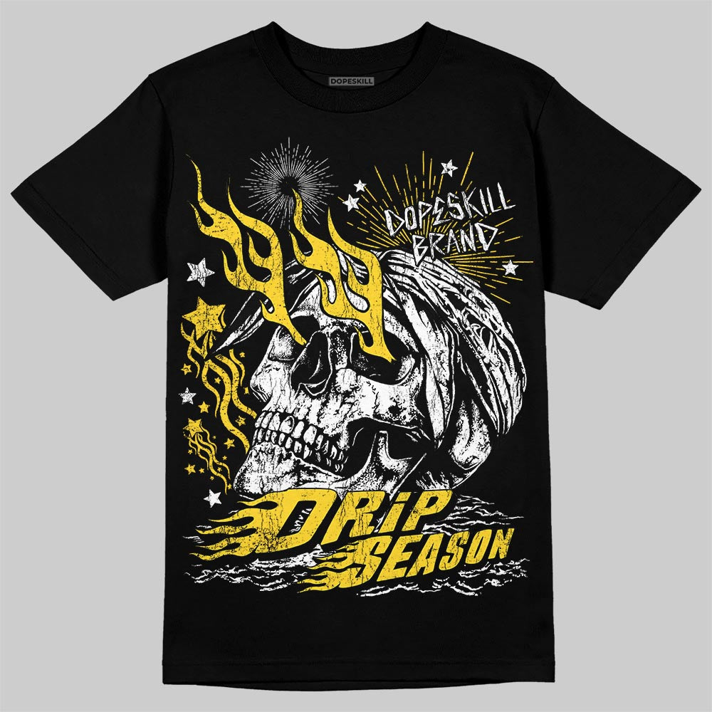 Black Tour Yellow AJ 4 Thunder DopeSkill T-Shirt Drip Season Graphic