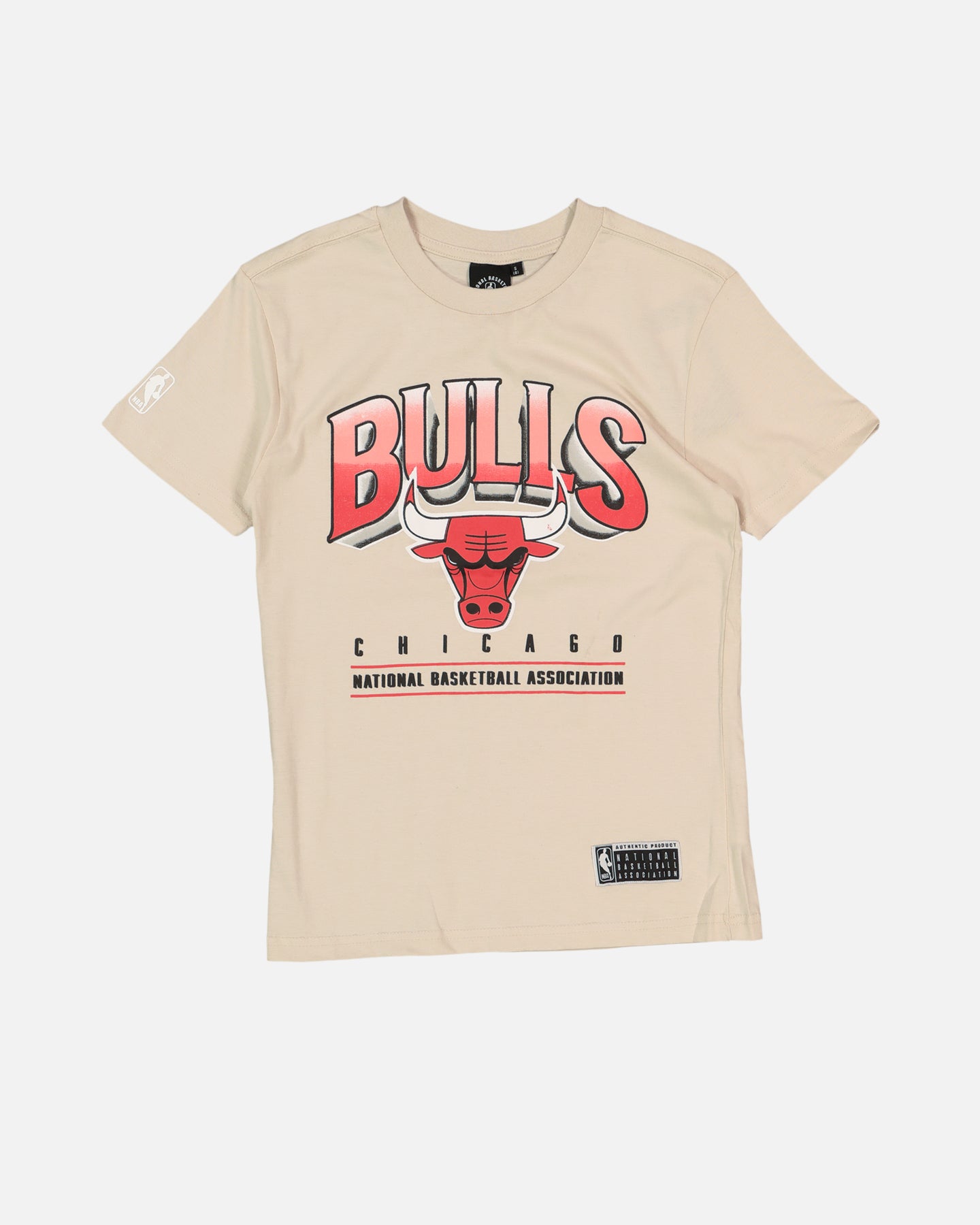 NBA Kids' Chicago Bulls Newark Vintage T-Shirt Light Oat