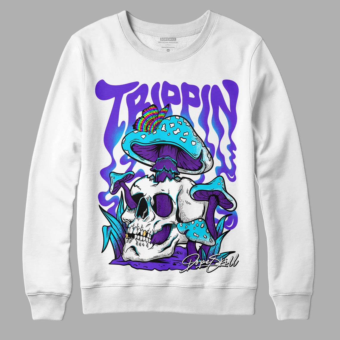 Aqua 6s DopeSkill Sweatshirt Trippin Graphic