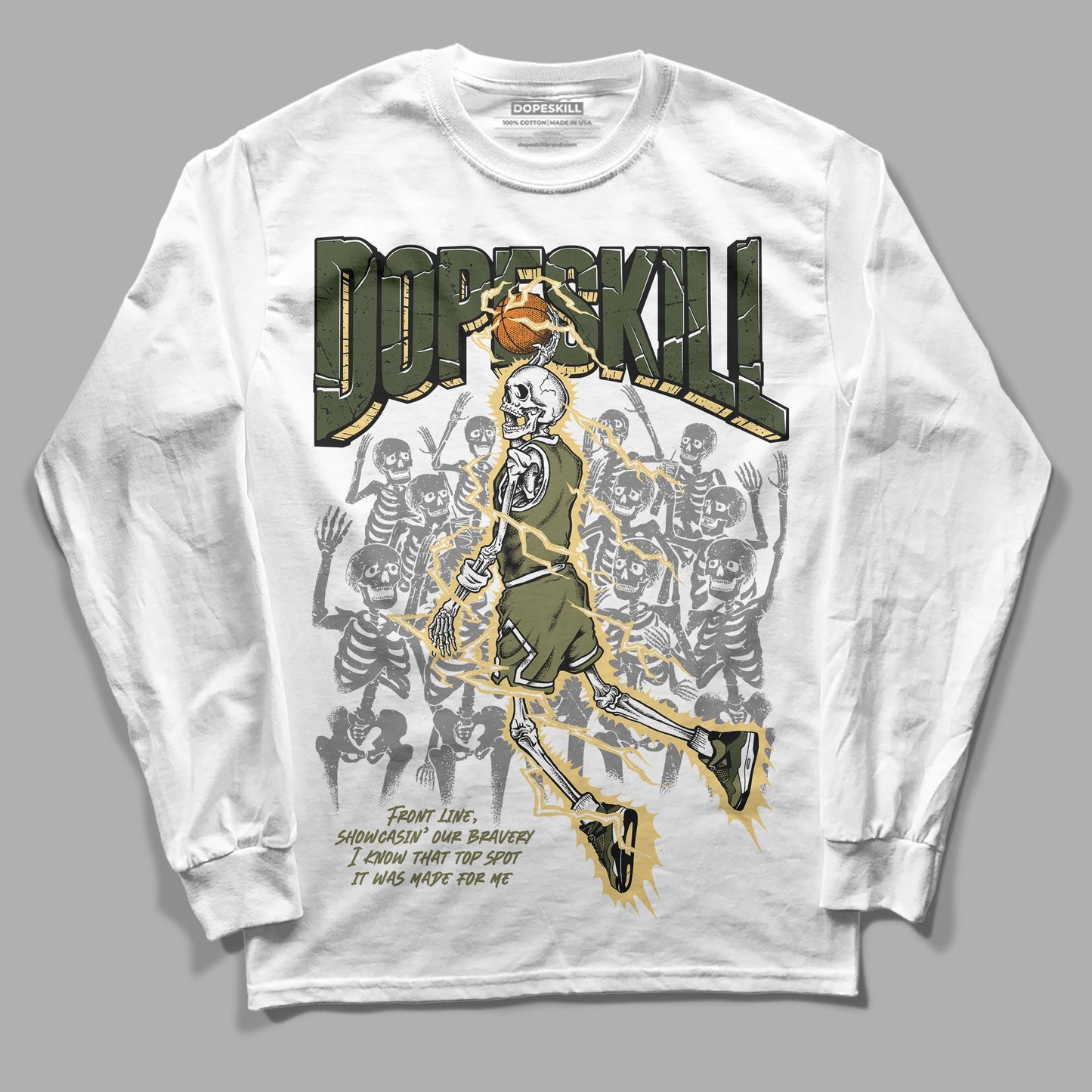 Craft Olive 4s DopeSkill Long Sleeve T-Shirt Thunder Dunk Graphic