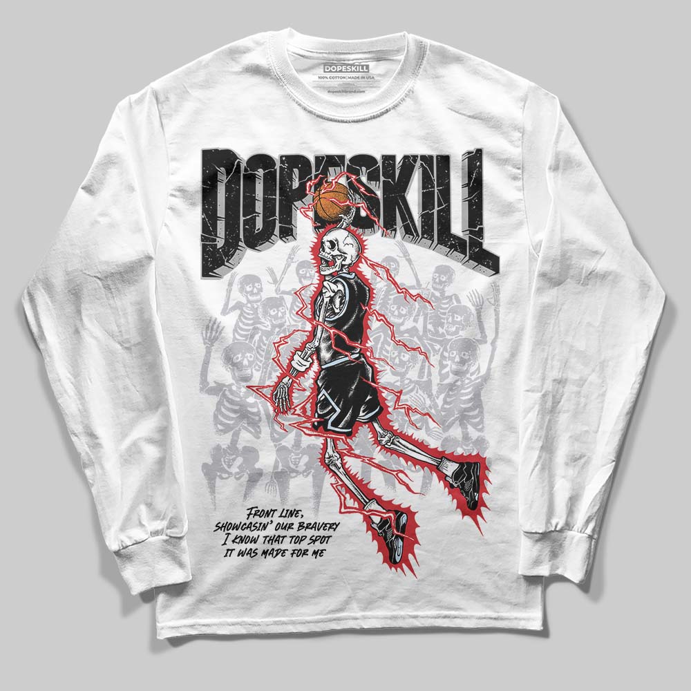 Black Metallic Reimagined 5s DopeSkill Long Sleeve T-Shirt Thunder Dunk Graphic