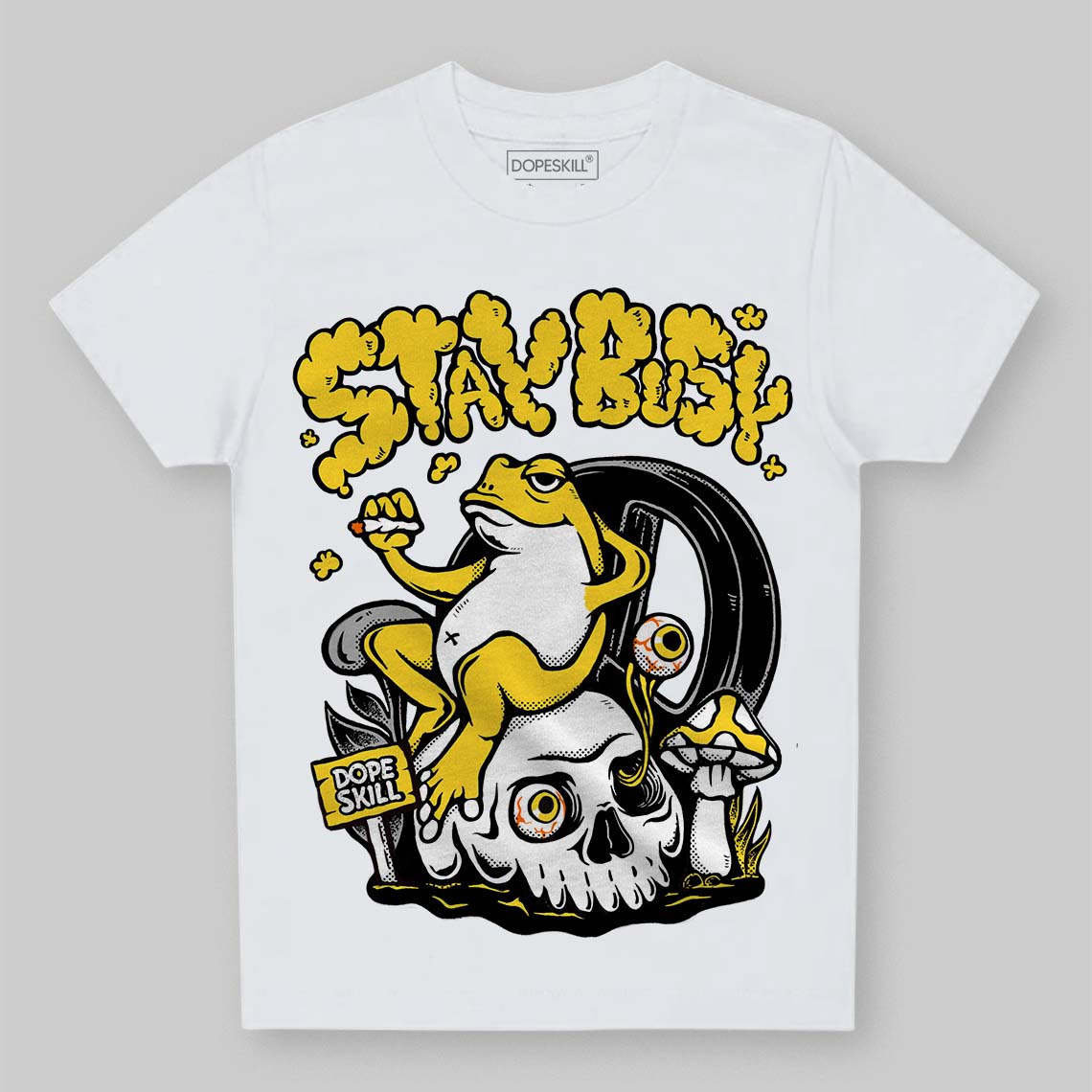 Black Tour Yellow AJ 4 Thunder DopeSkill Toddler Kids T-shirt Stay Busy Graphic
