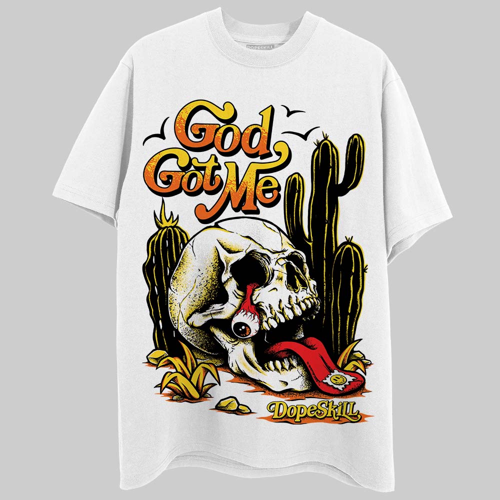 Black Tour Yellow AJ 4 Thunder DopeSkill Unisex T-Shirt God Got Me Graphic