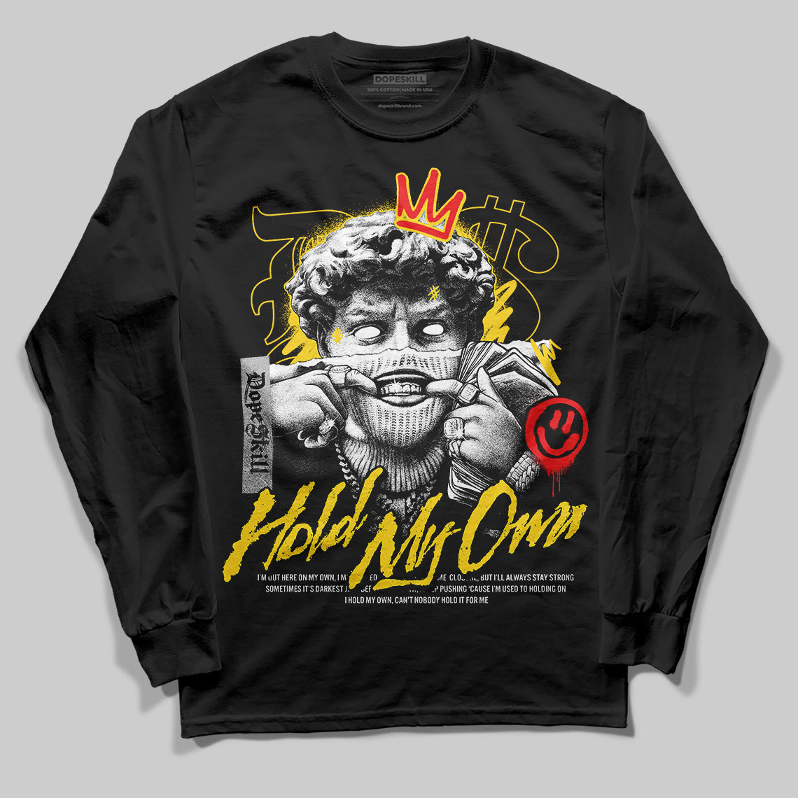 Black Tour Yellow AJ 4 Thunder DopeSkill Long Sleeve T-Shirt In My Way Graphic