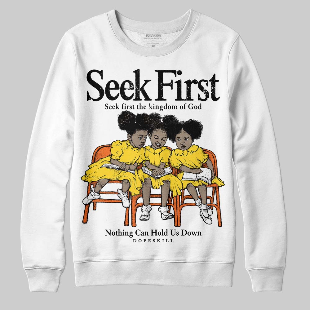 Black Tour Yellow AJ 4 Thunder DopeSkill Sweatshirt New Seek First Graphic