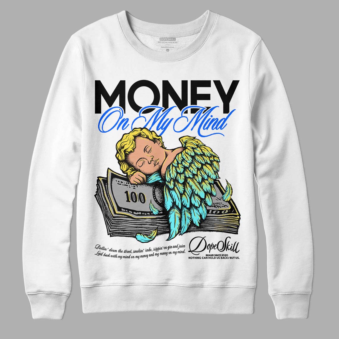 Aqua 5s DopeSkill Sweatshirt MOMM Graphic