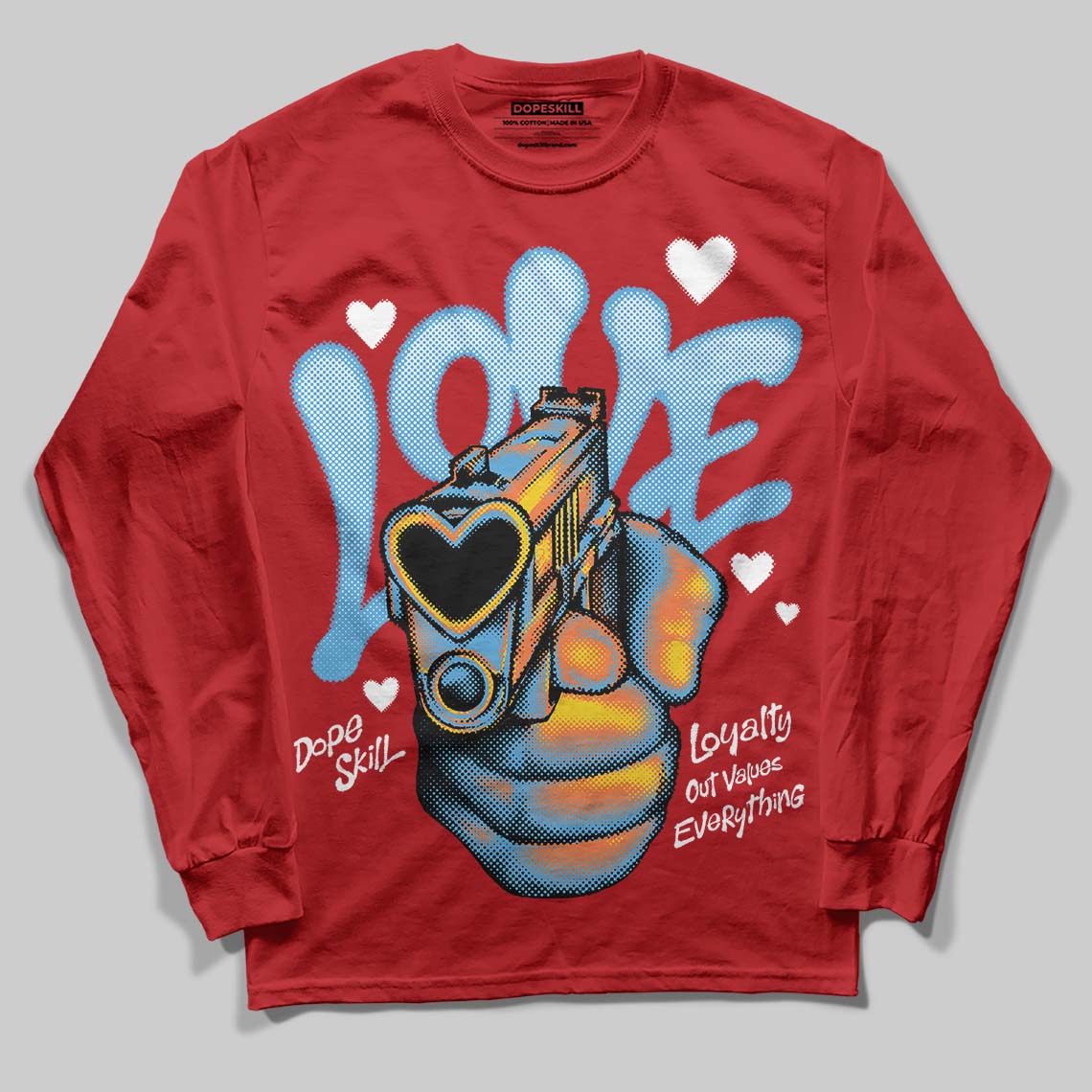 Cherry 11s DopeSkill Long Sleeve T-Shirt Love Shot Graphic
