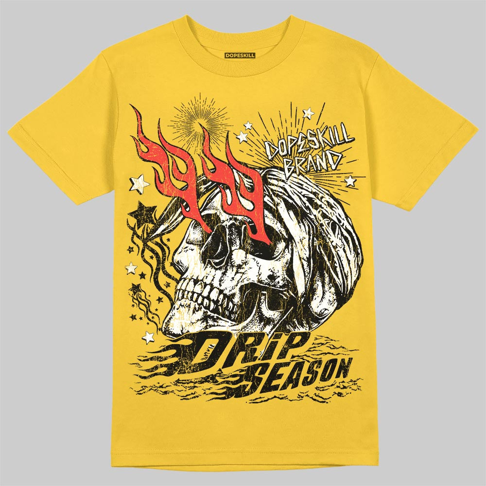 Black Tour Yellow AJ 4 Thunder DopeSkill T-Shirt Drip Season Graphic