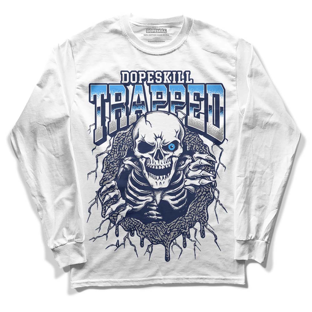 AJ Spizike White Obsidian DopeSkill Long Sleeve T-Shirt Trapped Halloween Graphic