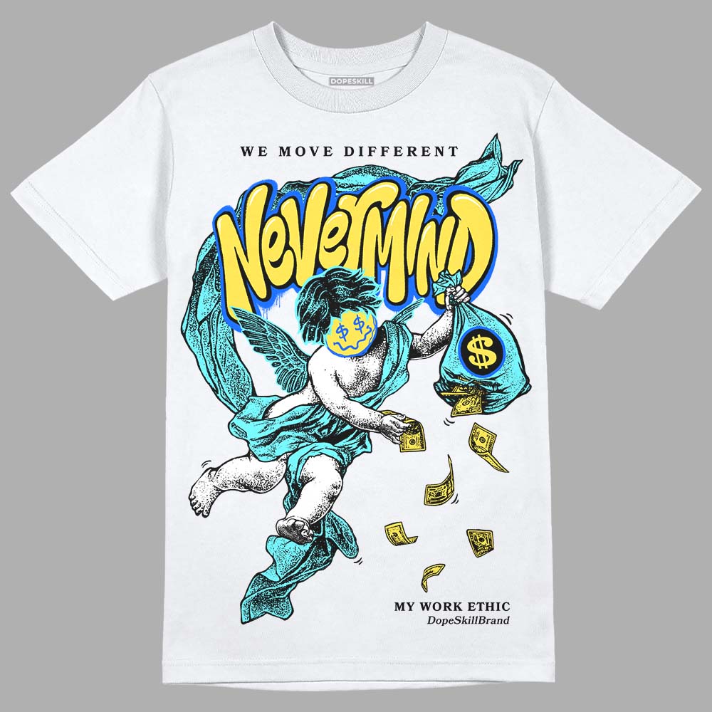 Aqua 5s DopeSkill T-Shirt Nevermind Graphic