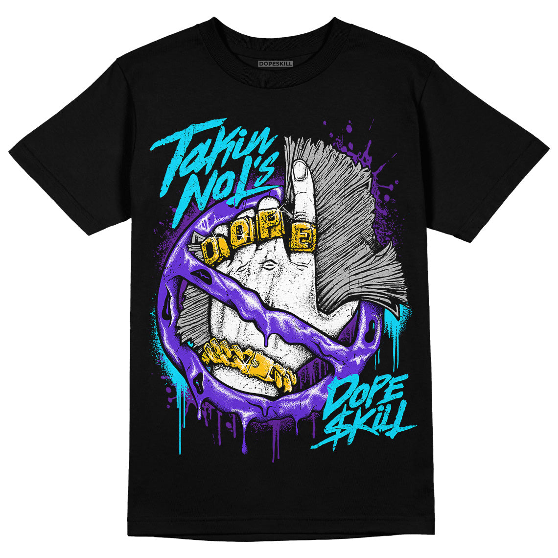 Aqua 6s DopeSkill T-Shirt Takin No L's Graphic