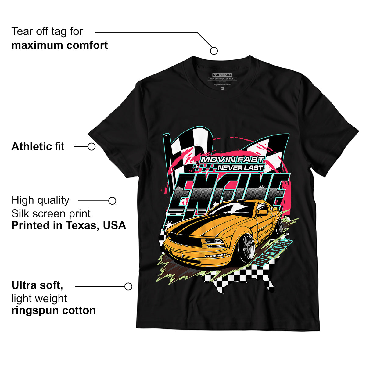 AJ 1 High OG Bio Hack DopeSkill T-Shirt ENGINE Tshirt Graphic