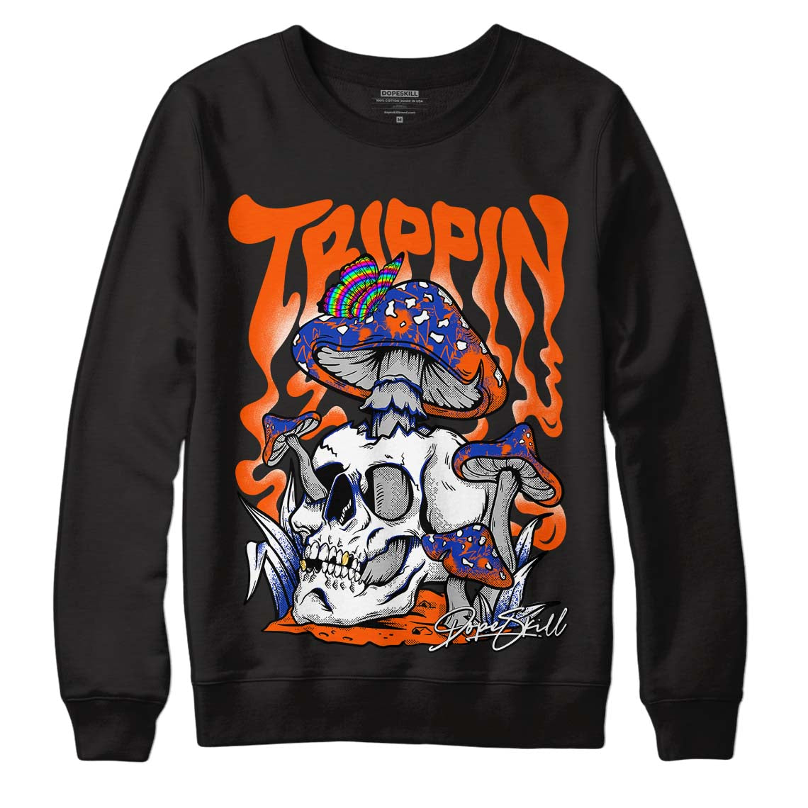 Dunk Low Futura Orange Blaze DopeSkill Sweatshirt Trippin Graphic