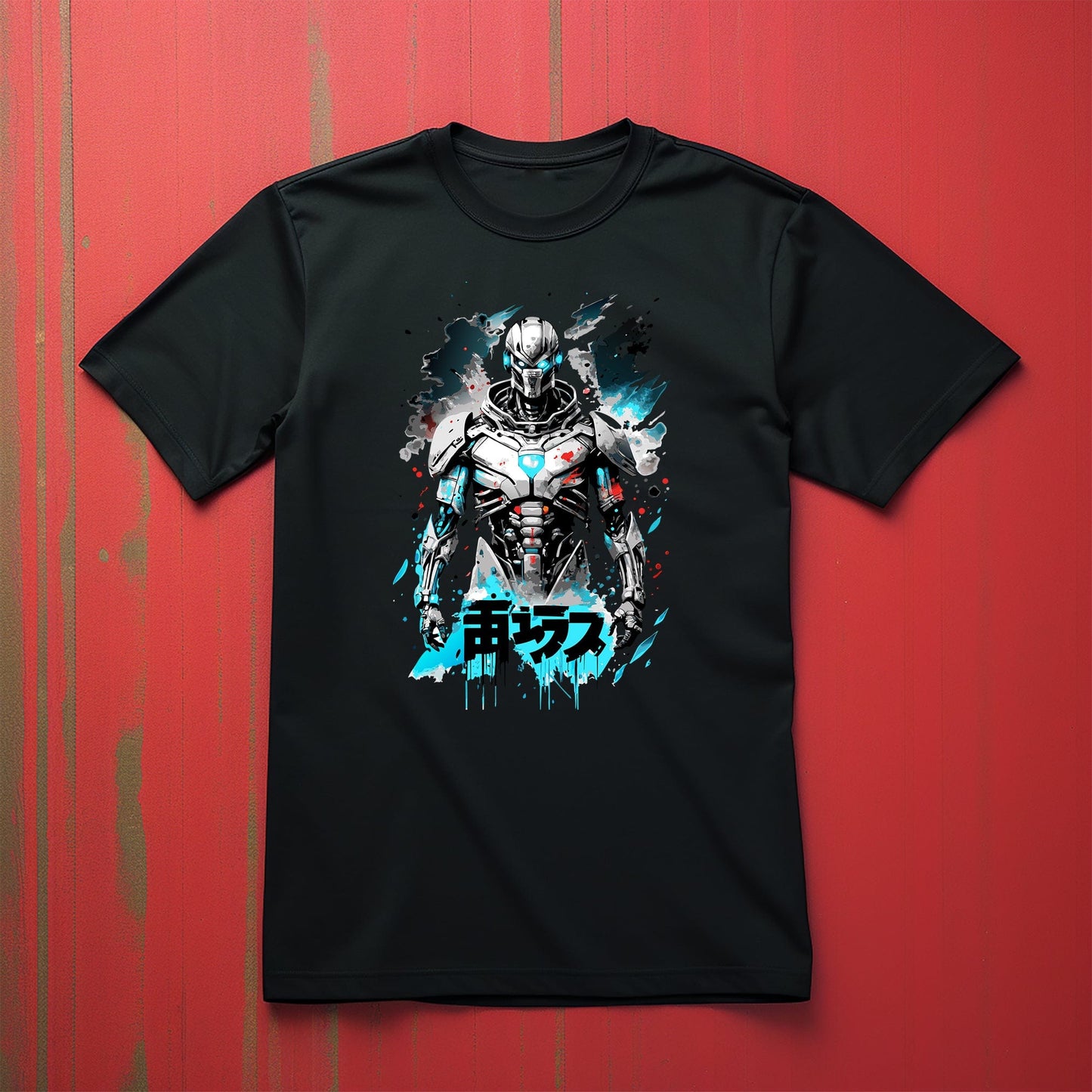Cyborg Anime Skeleton T-shirt