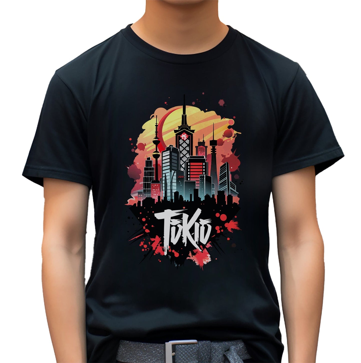 Tokyo Landscape Anime T-shirt