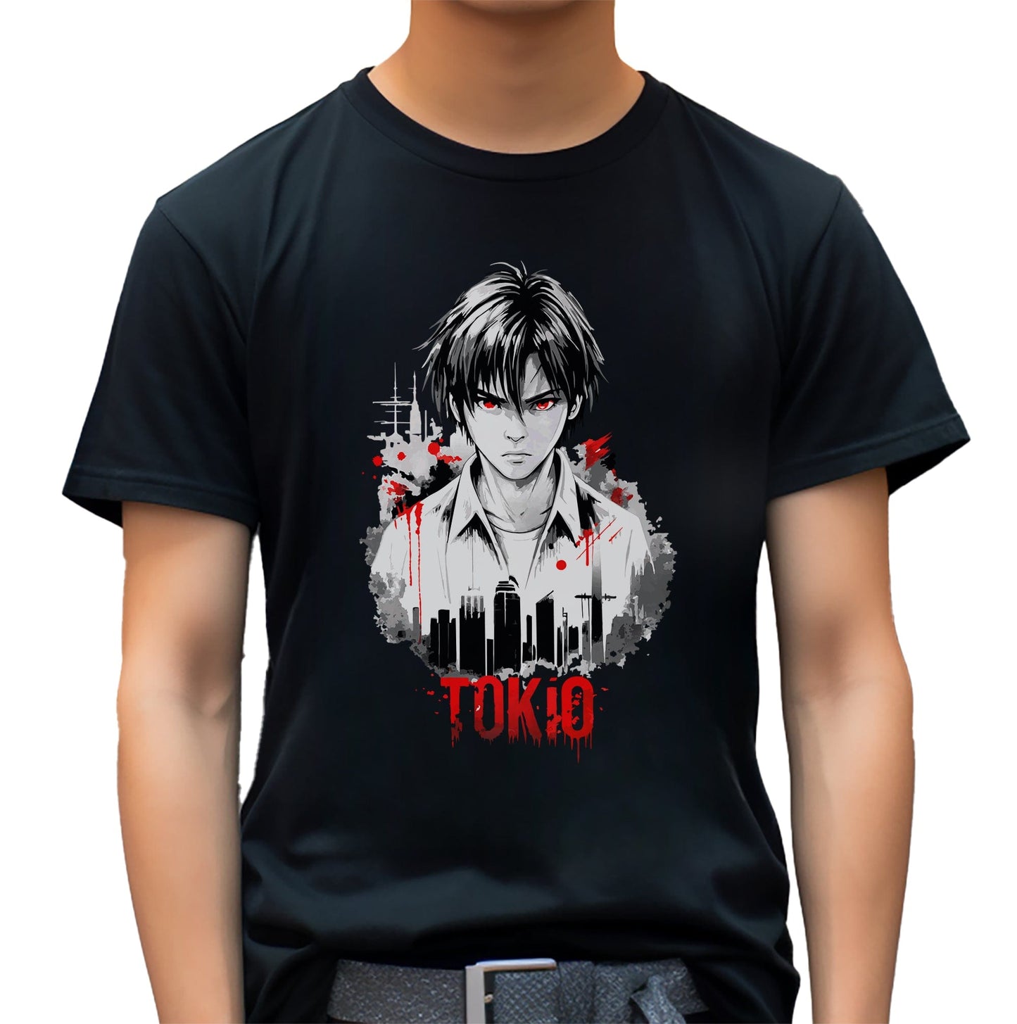 Tokio Anime Man t-shirt Bloody