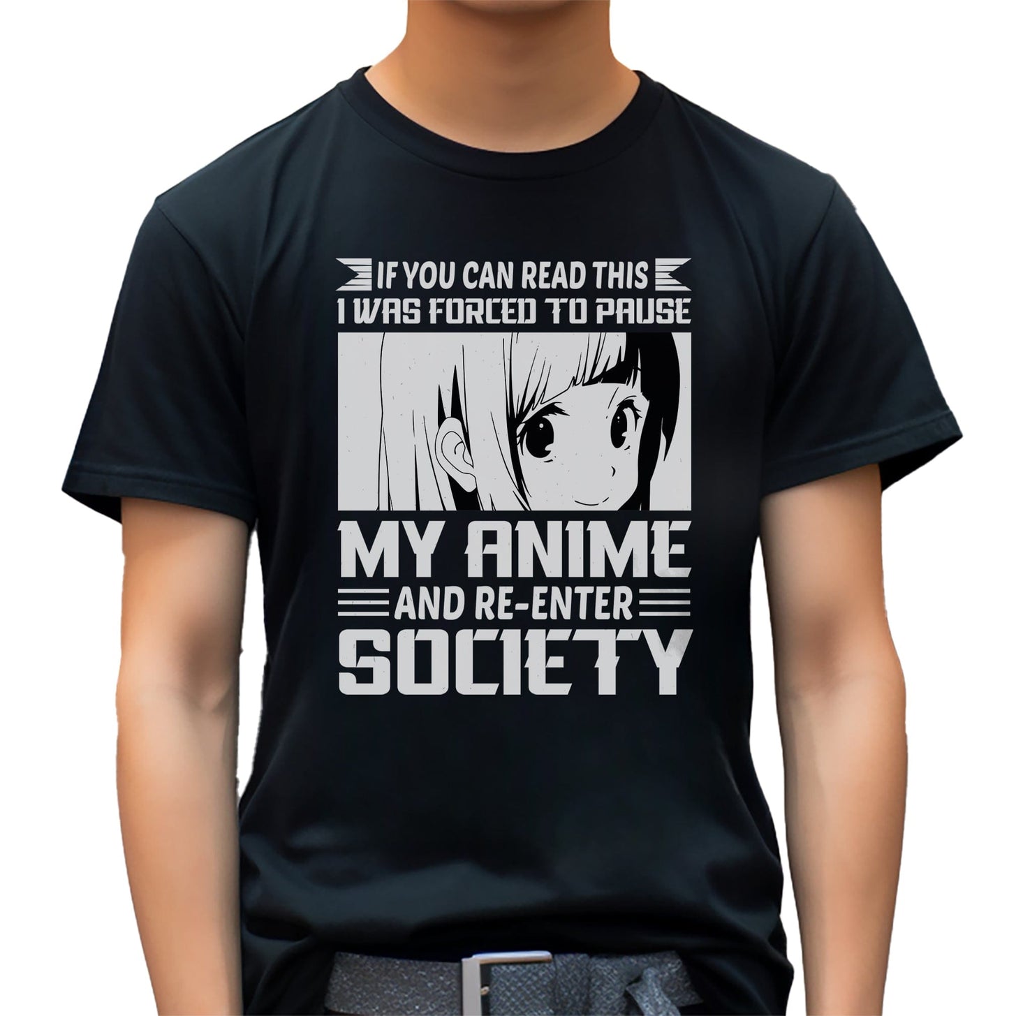 Re-Enter Society Anime T-Shirt –