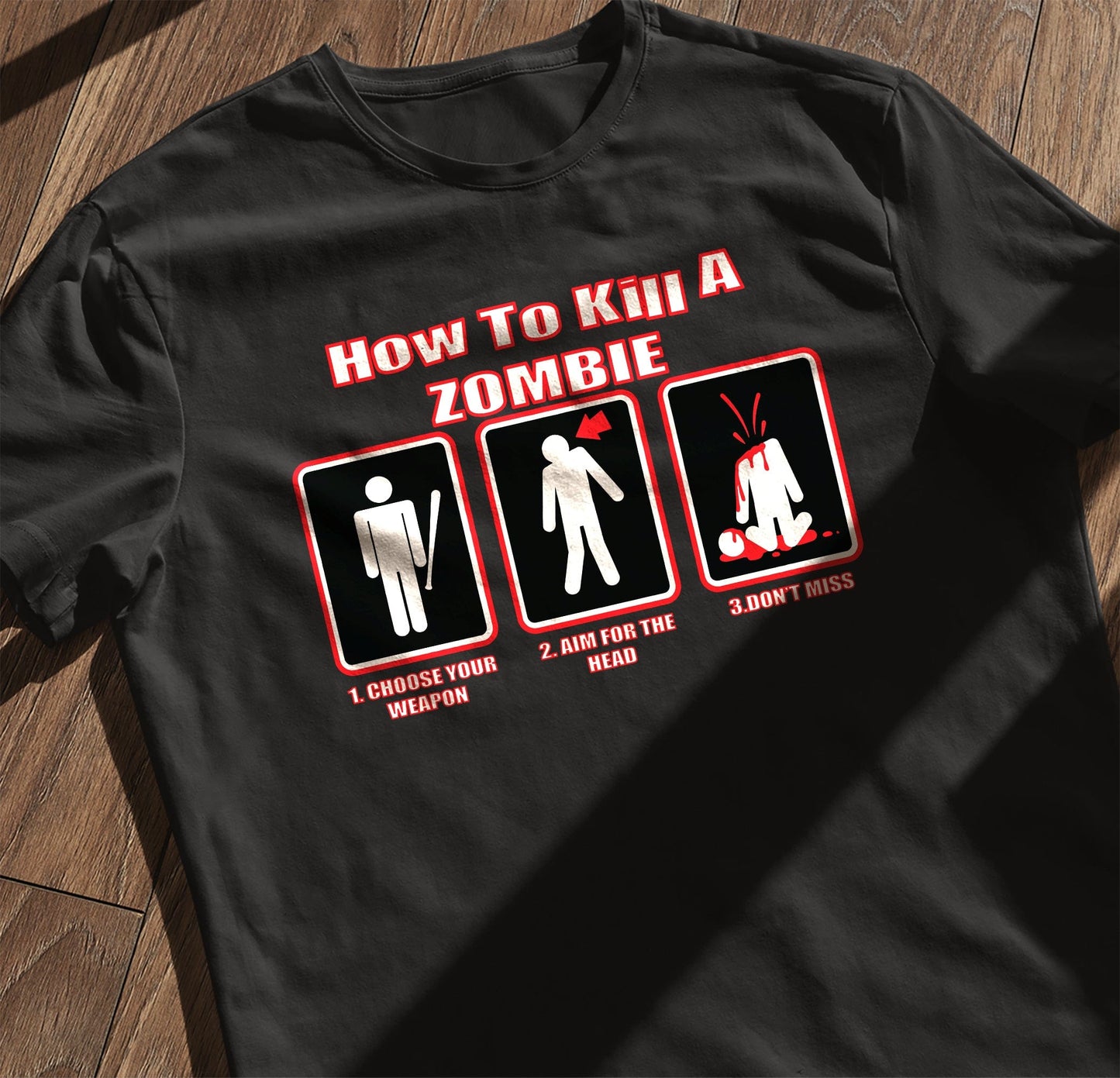 How to Kill a Zombie t-shirt