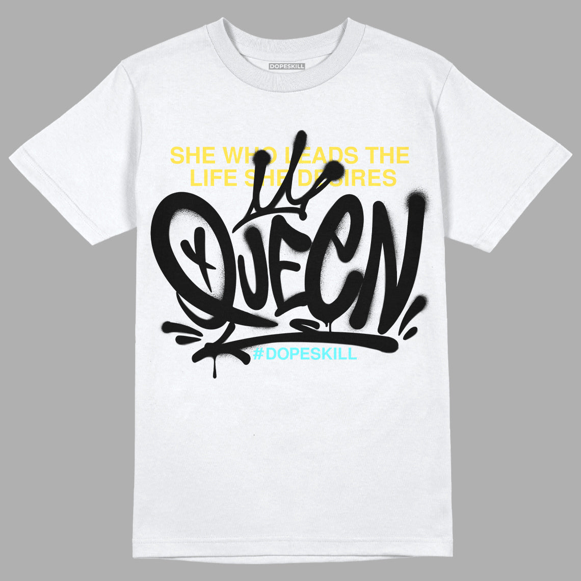 Aqua 5s DopeSkill T-Shirt Queen Graphic