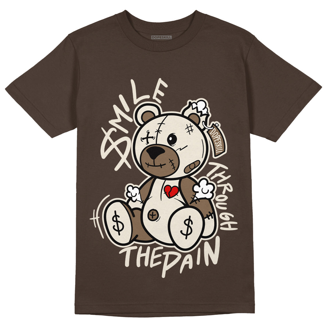 AJ 1 Low OG “Reverse Mocha” DopeSkill Ridgerock T-shirt BEAN Graphic