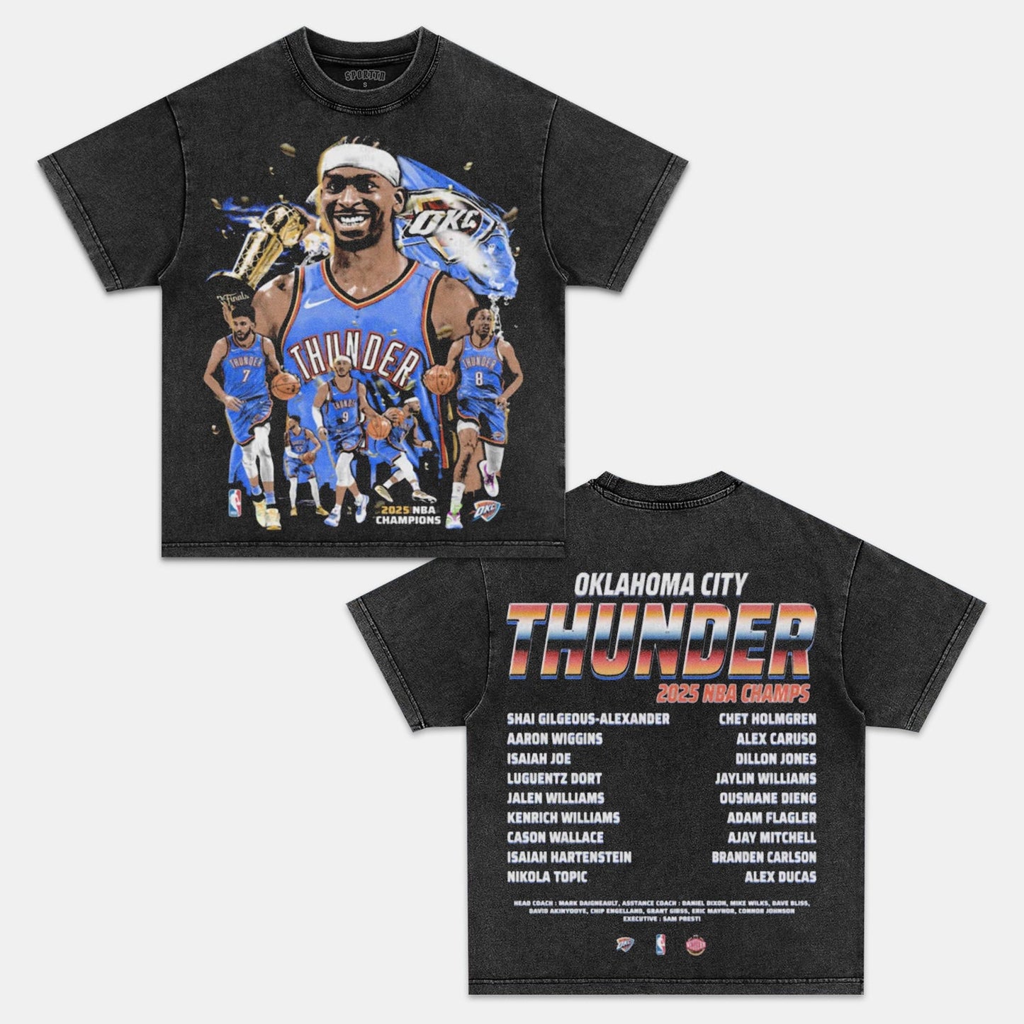 2025 OKLAHOMA CITY THUNDER CHAMPS TEE 6.24