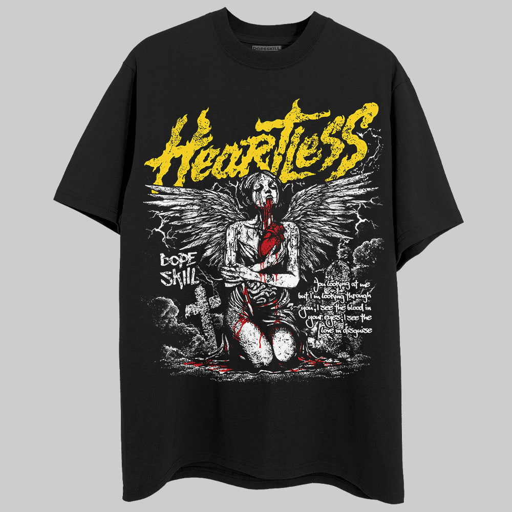 Black Tour Yellow AJ 4 Thunder DopeSkill Unisex T-Shirt Heartless Graphic