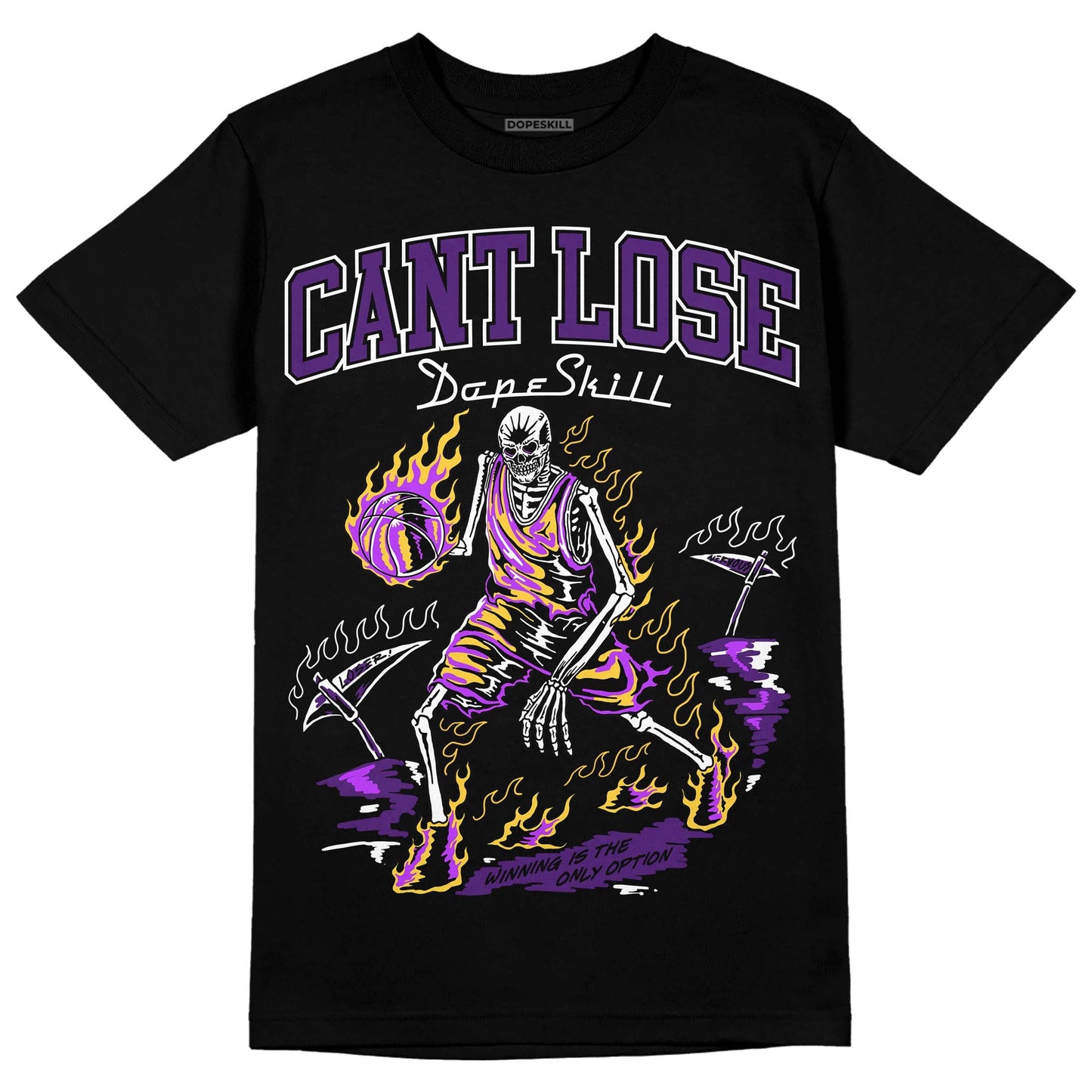 Field Purple 12s DopeSkill T-Shirt Cant Lose Graphic