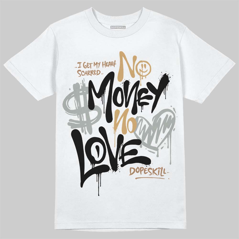 1906R ‘White Gold’ DopeSkill T-Shirt No Money No Love Typo Graphic