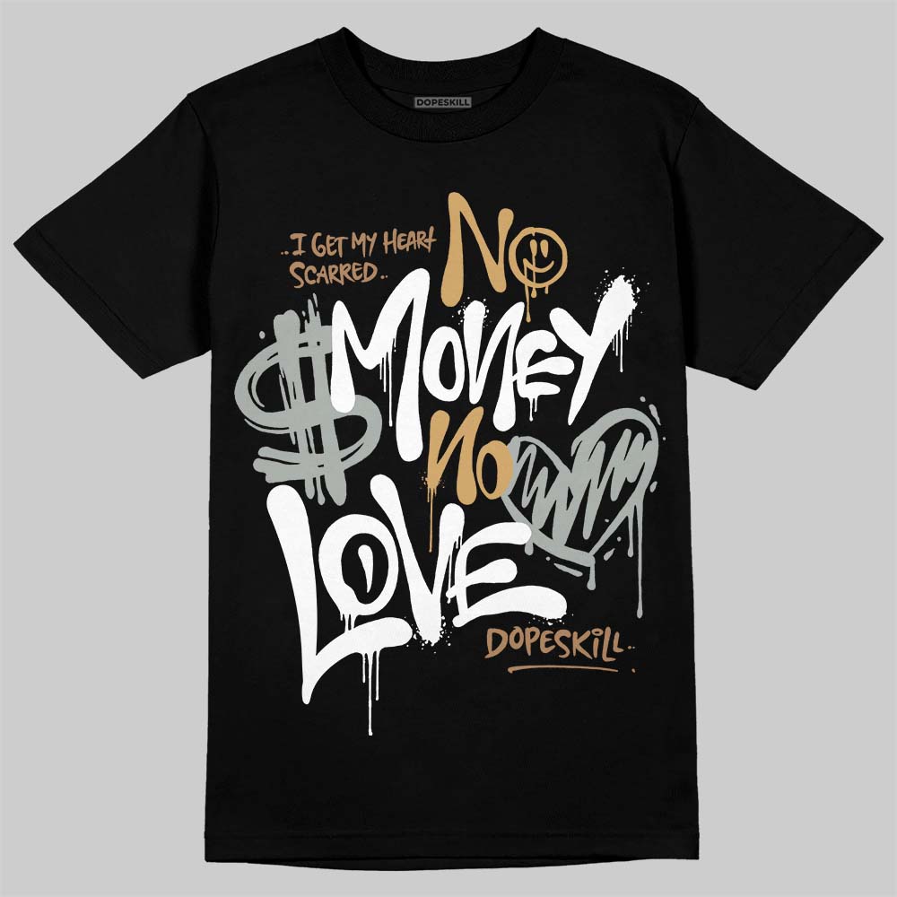 1906R ‘White Gold’ DopeSkill T-Shirt No Money No Love Typo Graphic