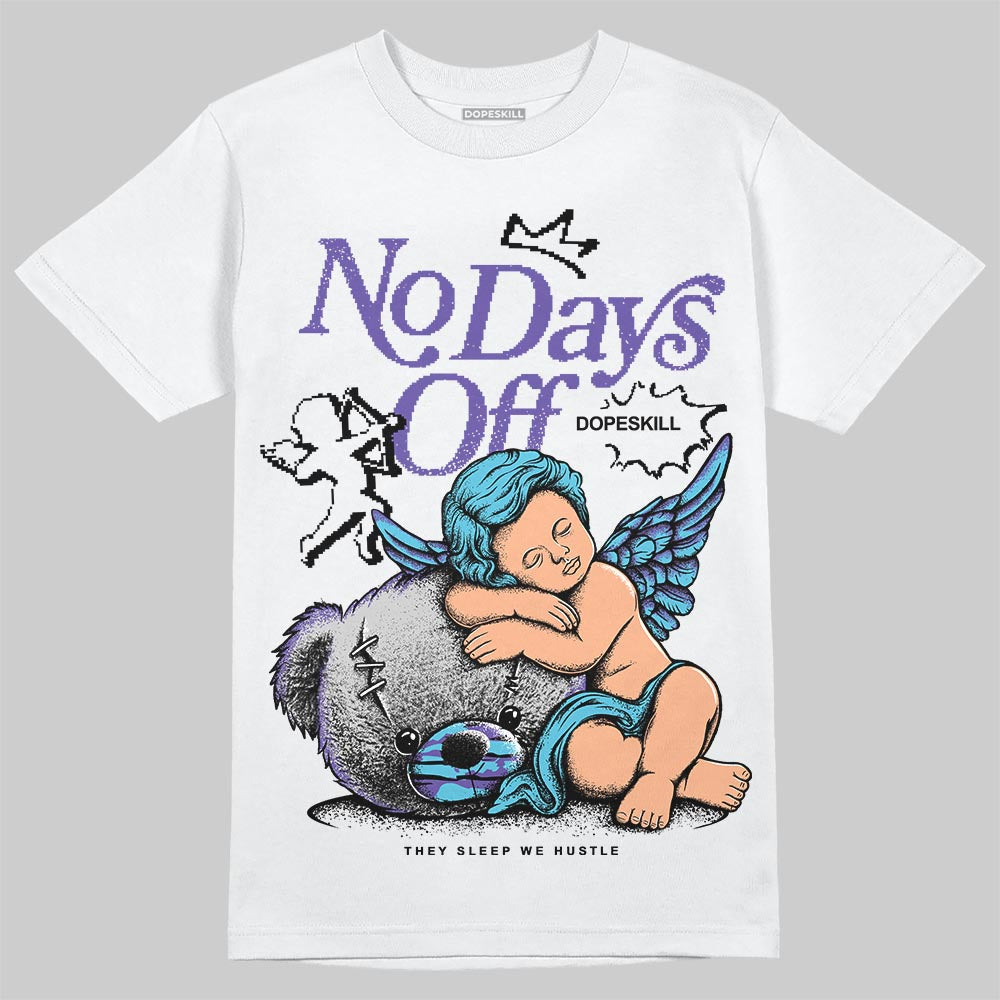Aqua 8s DopeSkill T-Shirt New No Days Off Graphic