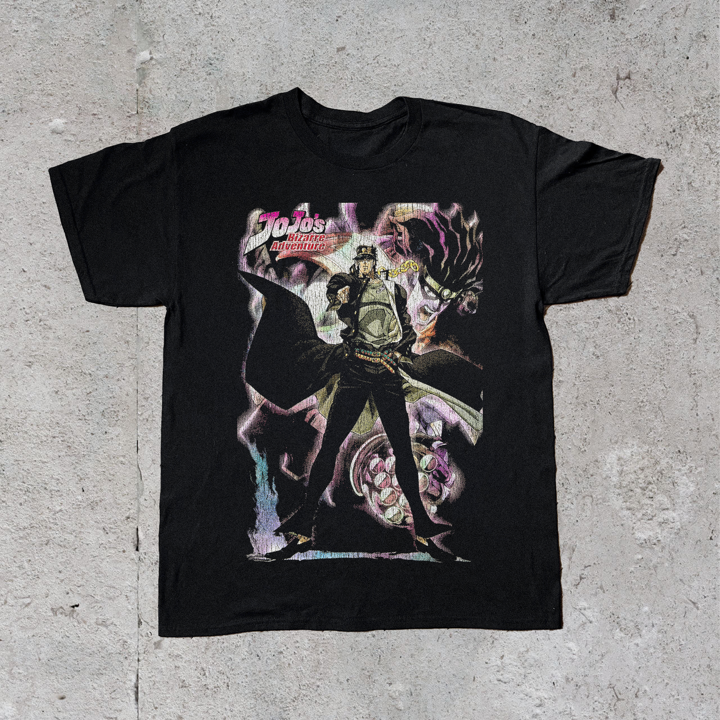 '12 JOJO’S BIZARRE ADVENTURE BLACK T-SHIRT