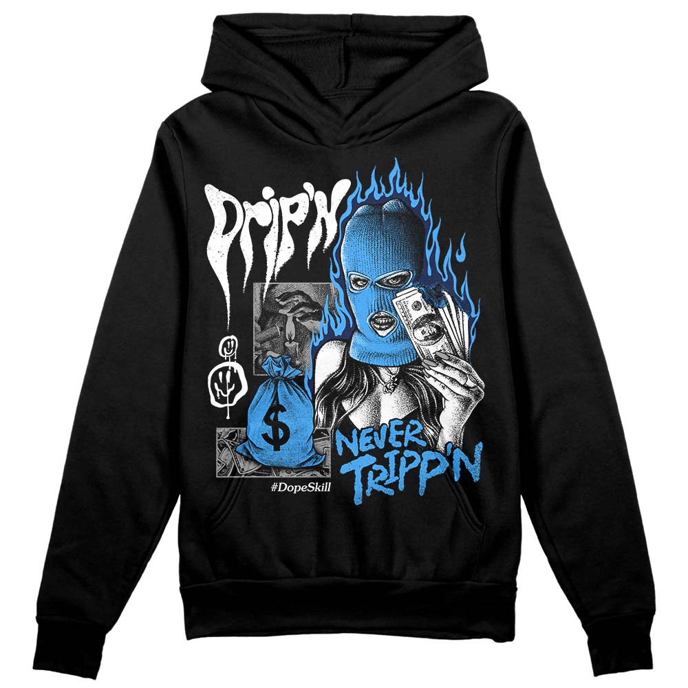 AJ Spizike White Obsidian DopeSkill Hoodie Sweatshirt Drip'n Never Tripp'n Graphic
