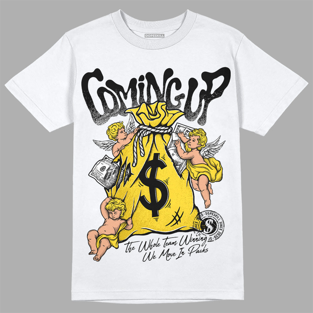 Black Tour Yellow AJ 4 Thunder DopeSkill T-Shirt Money Bag Coming Up Graphic