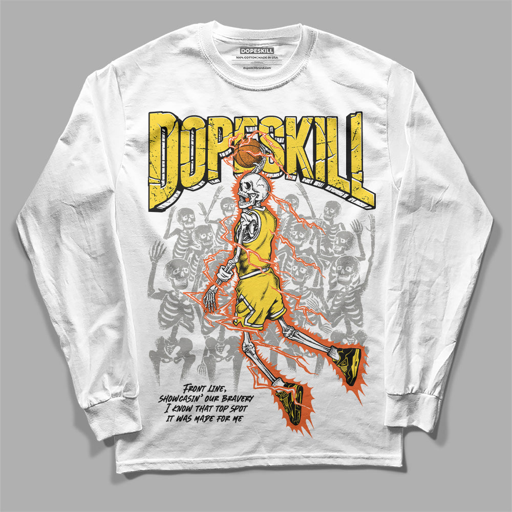 Black Tour Yellow AJ 4 Thunder DopeSkill Long Sleeve T-Shirt Thunder Dunk Graphic