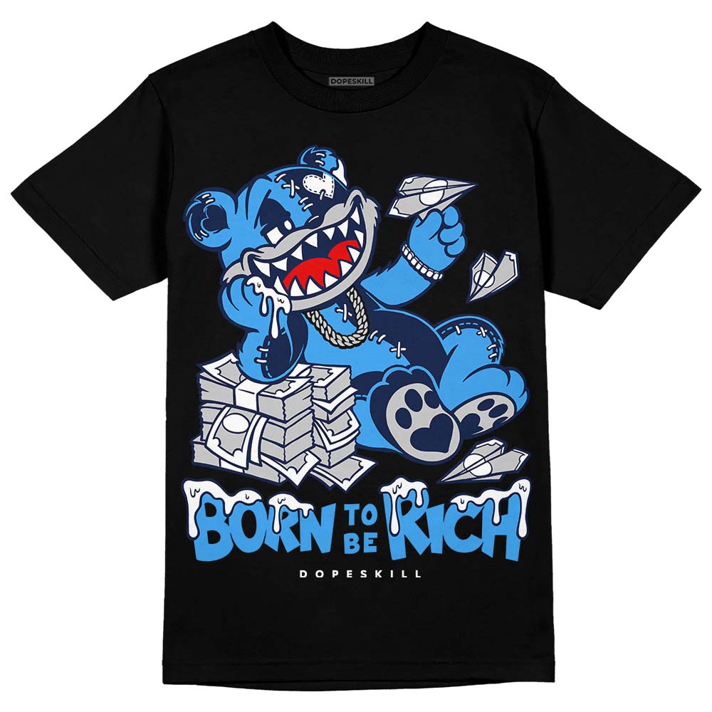 AJ Spizike White Obsidian DopeSkill T-Shirt Born To Be Rich Graphic