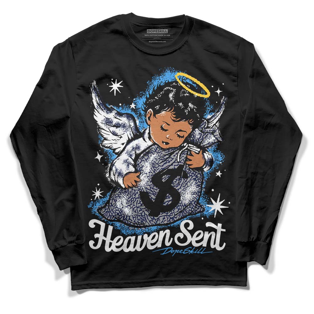 AJ Spizike White Obsidian DopeSkill Long Sleeve T-Shirt Heaven Sent Graphic