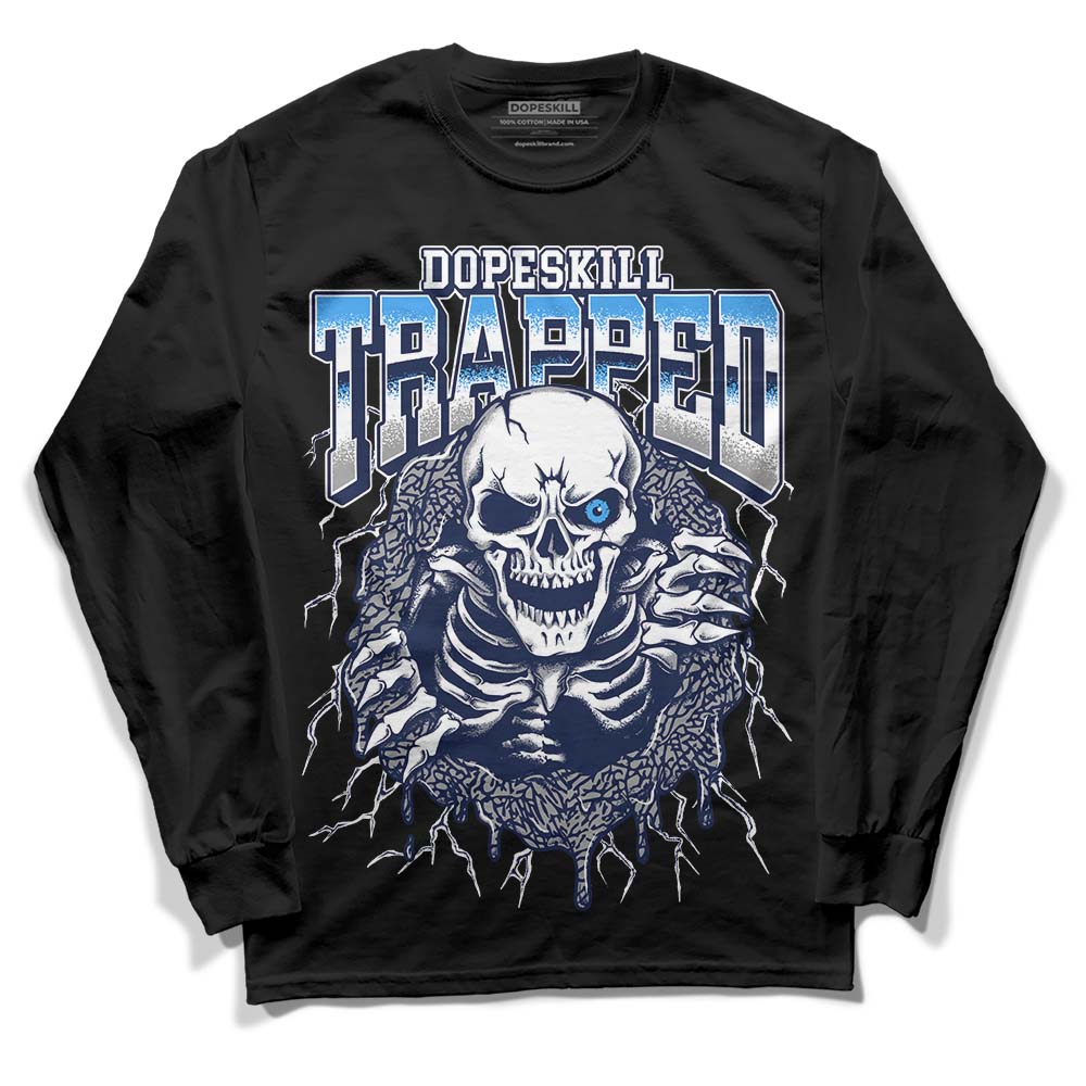 AJ Spizike White Obsidian DopeSkill Long Sleeve T-Shirt Trapped Halloween Graphic