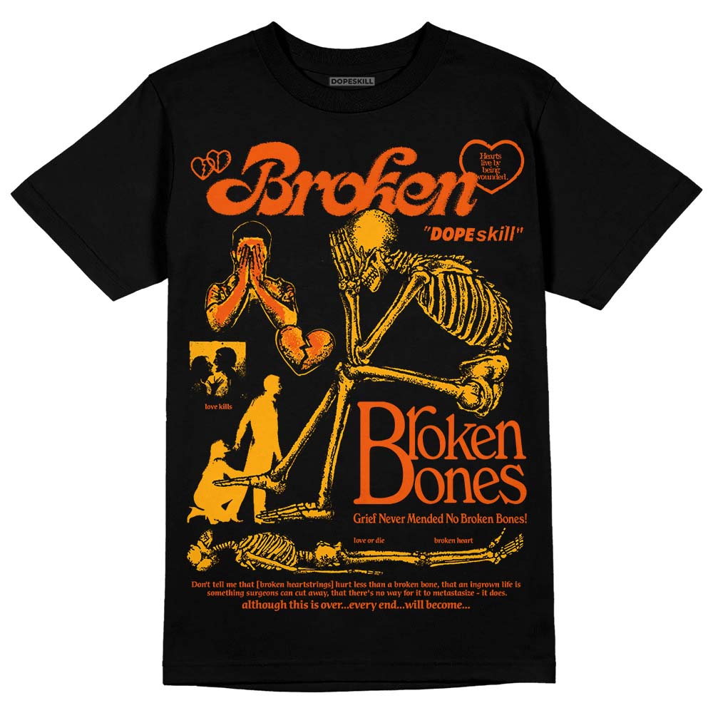 Black Taxi 12s DopeSkill T-Shirt Broken Bones Graphic