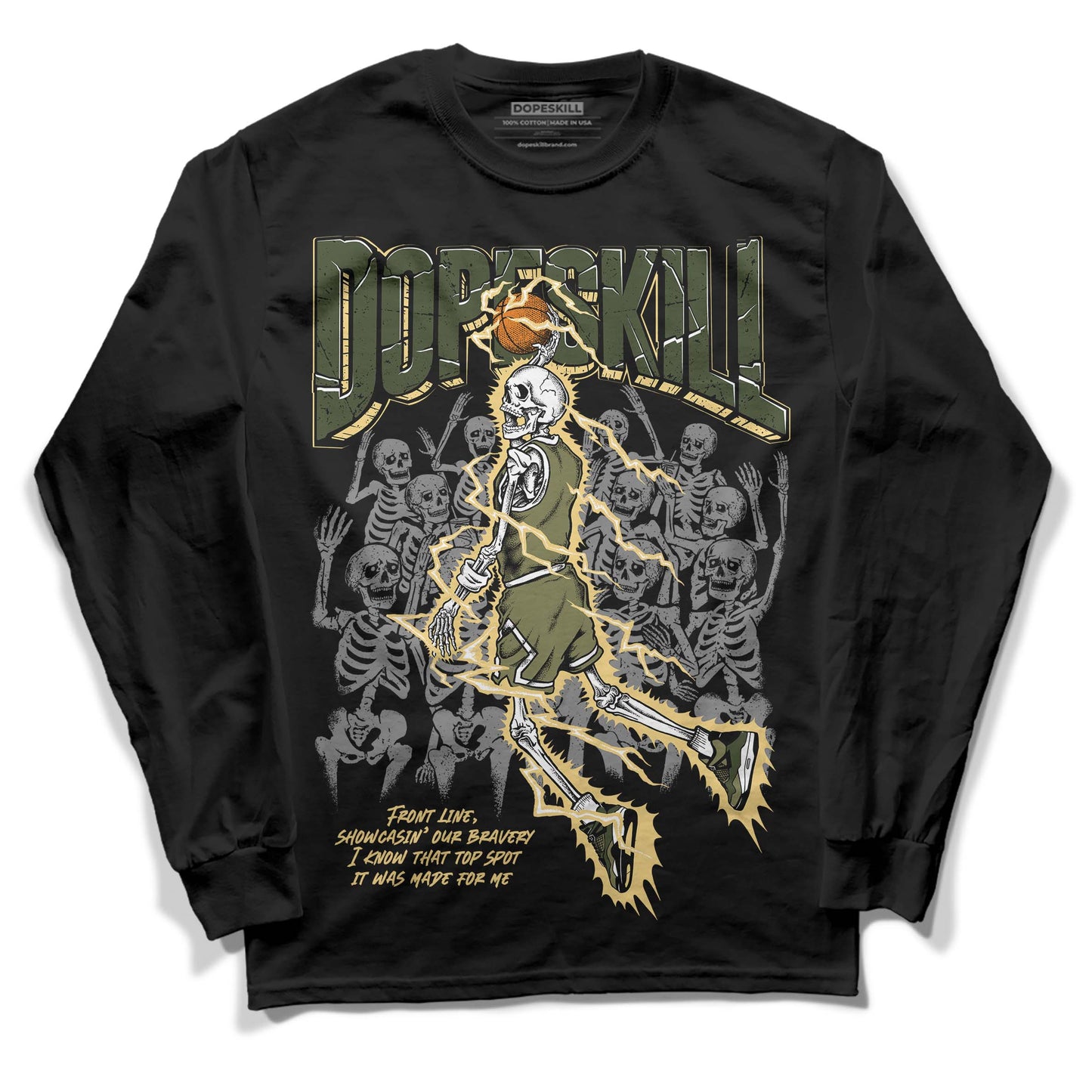 Craft Olive 4s DopeSkill Long Sleeve T-Shirt Thunder Dunk Graphic