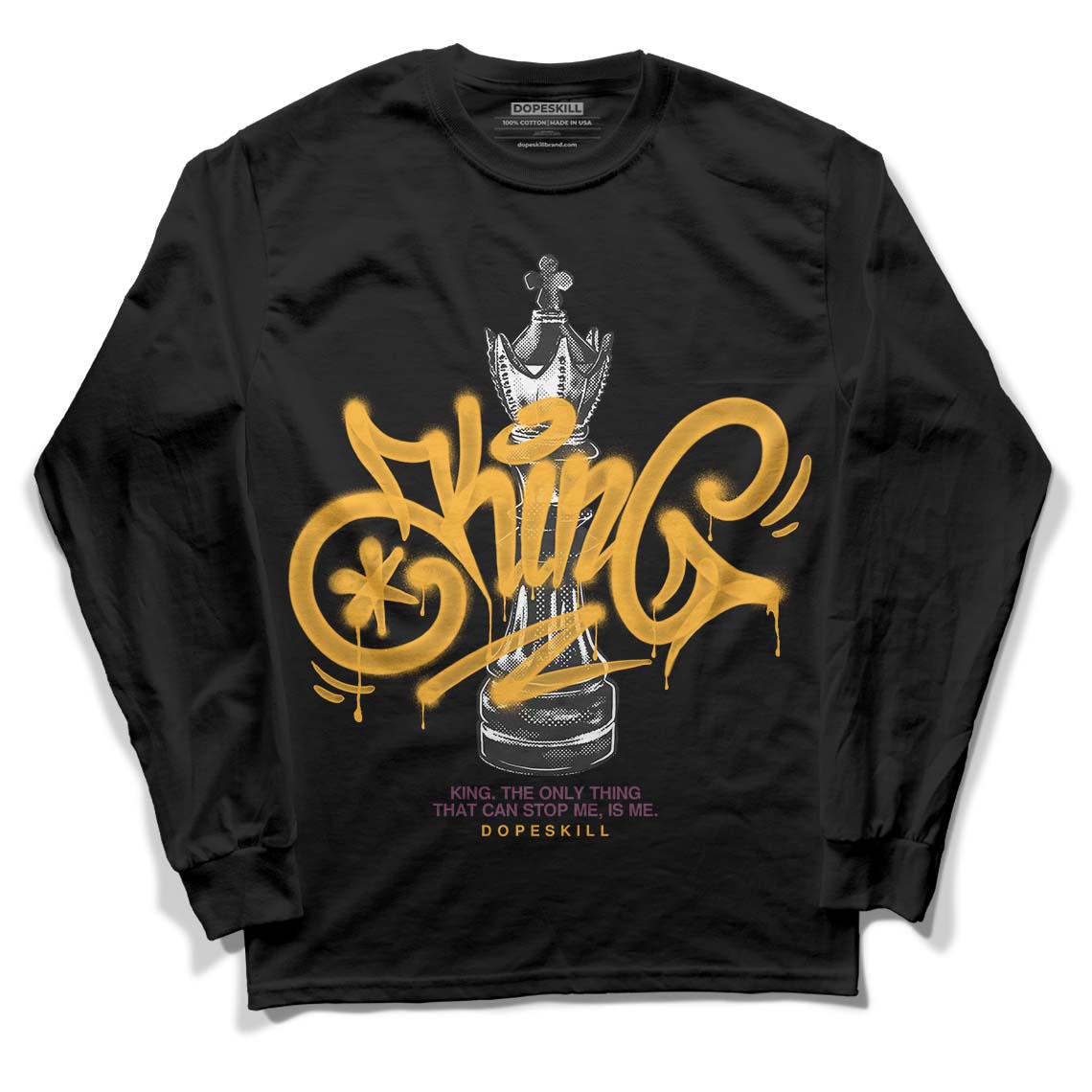 Brotherhood 1s High OG DopeSkill Long Sleeve T-Shirt King Chess Graphic