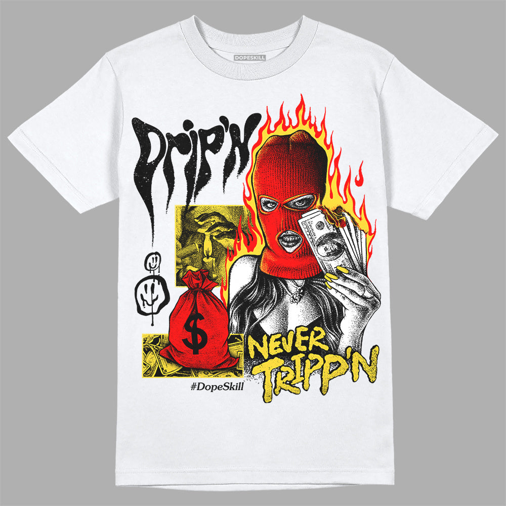 Black Tour Yellow AJ 4 Thunder DopeSkill Unisex T-Shirt Drip'n Never Tripp'n Graphic