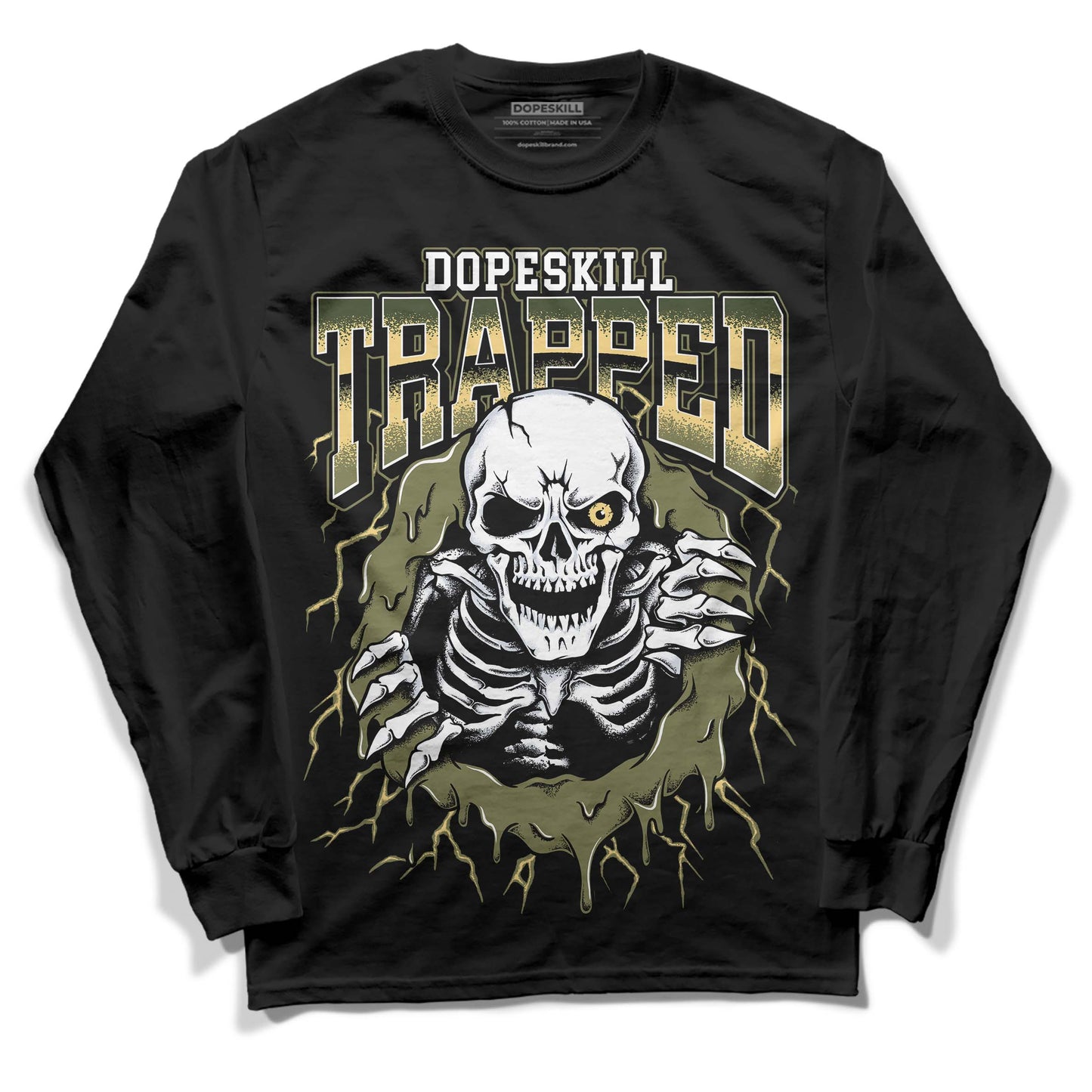 Craft Olive 4s DopeSkill Long Sleeve T-Shirt Trapped Halloween Graphic