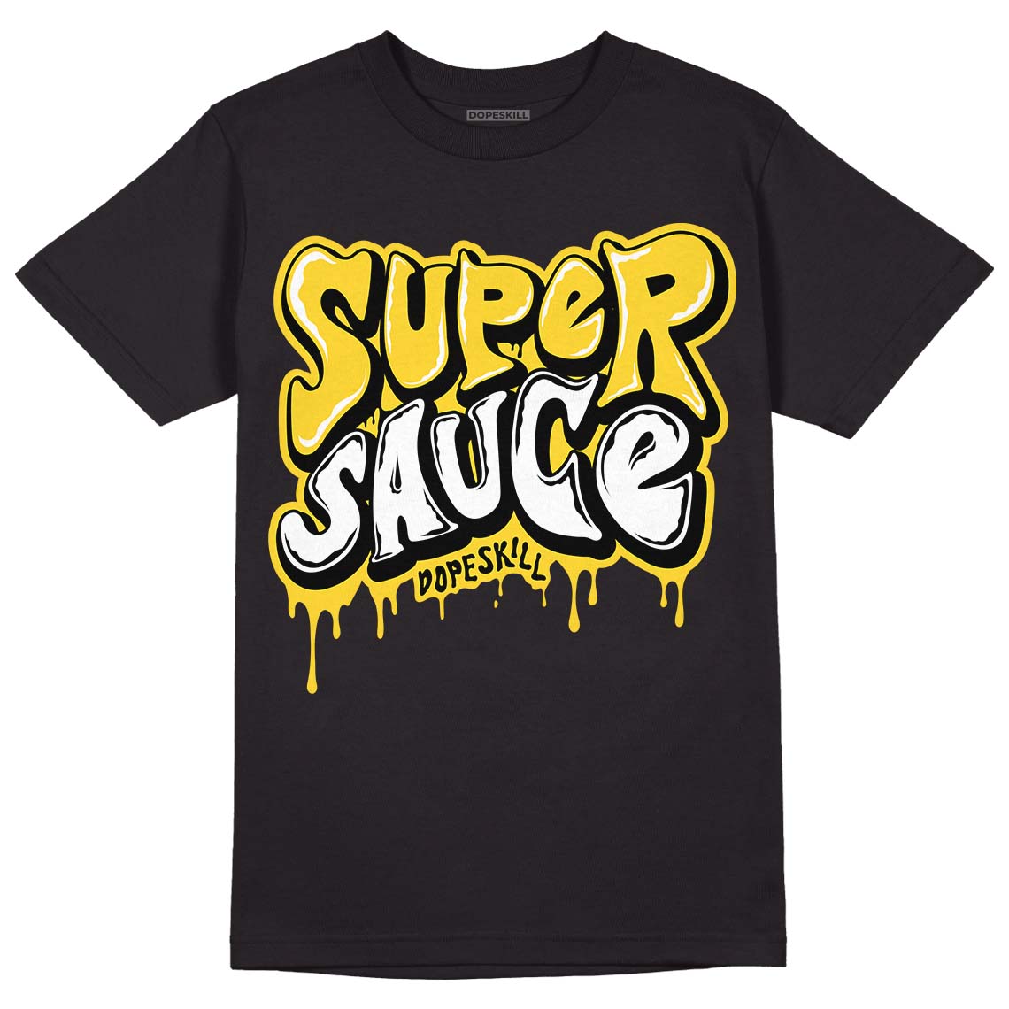 Black Tour Yellow AJ 4 Thunder DopeSkill T-Shirt Super Sauce Graphic