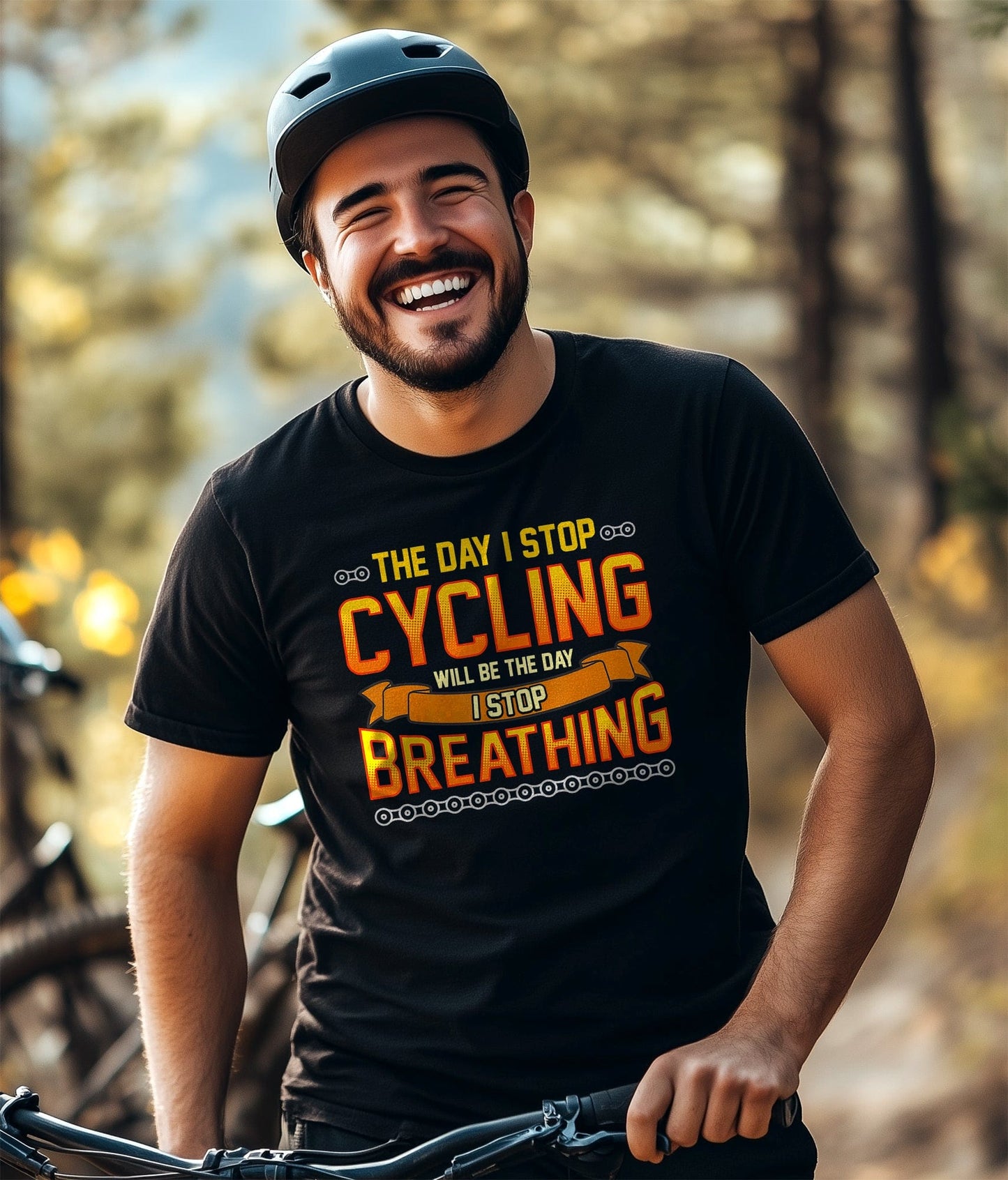 Cycling (198) T-shirt - Funny and