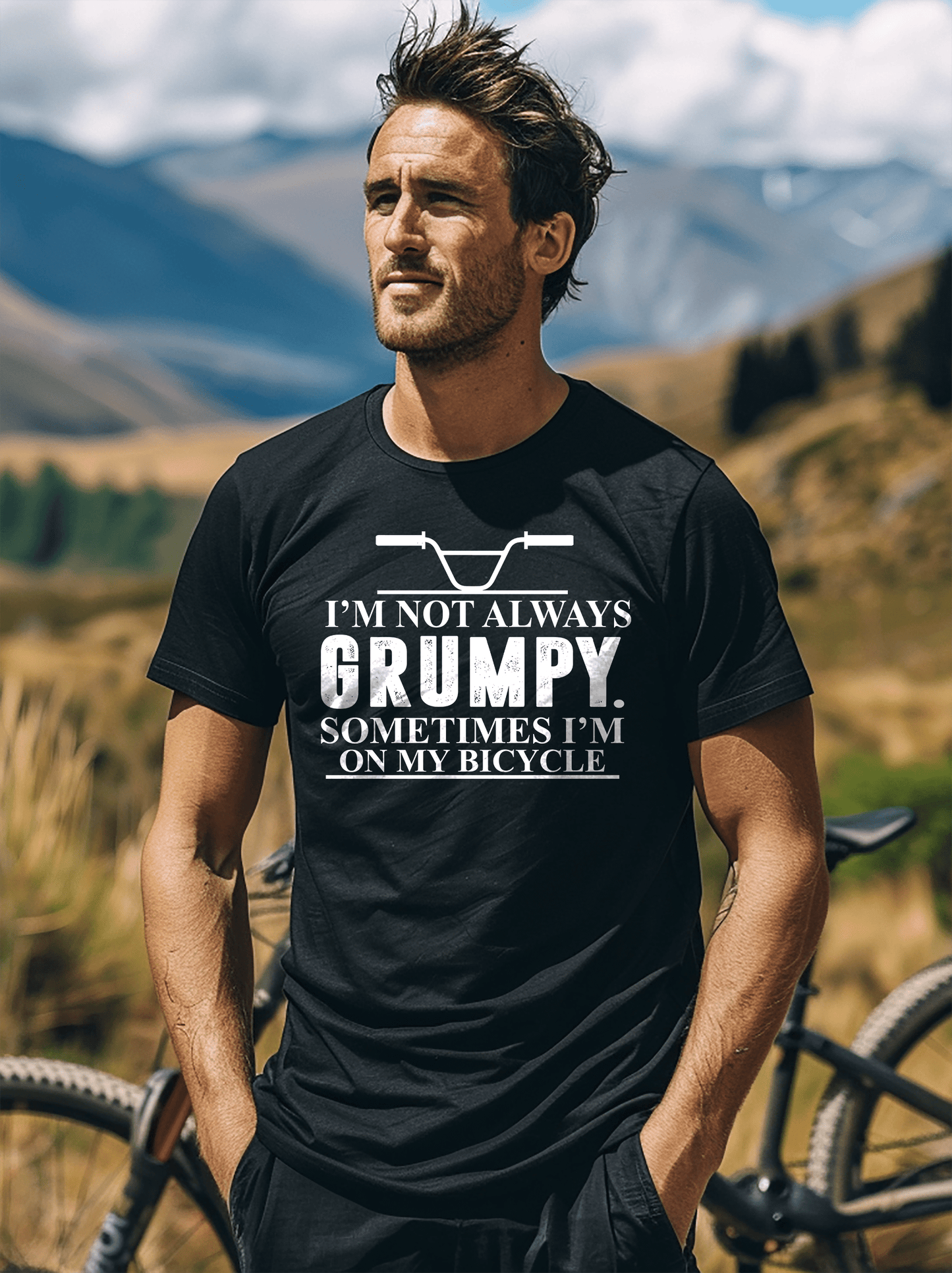 Grumpy Bicycle TShirt Funny