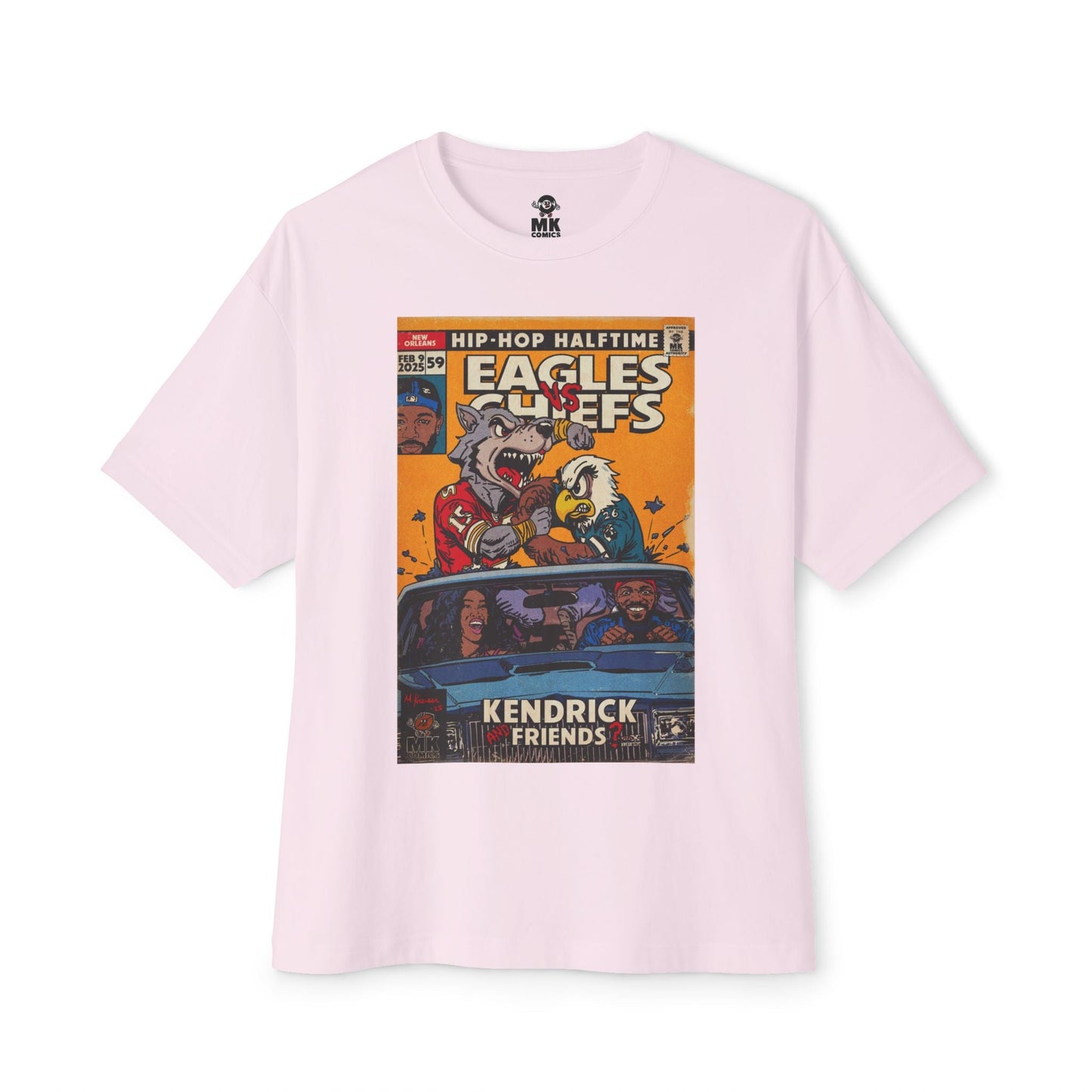 2025 Halftime - Eagles vs Chiefs - Unisex Oversized Boxy Tee