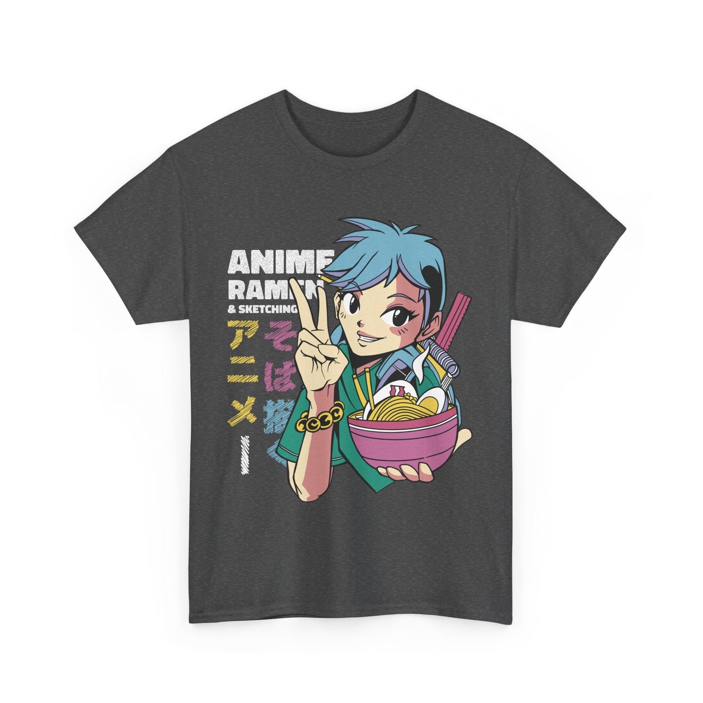Anime Ramen & Sketching Shirt Anime Graphic Tee